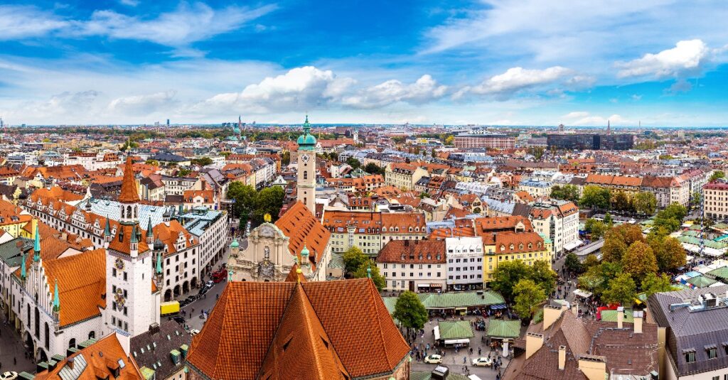 Munchen uitzicht op de stad