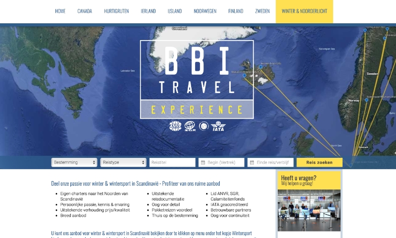 BBI Travel website