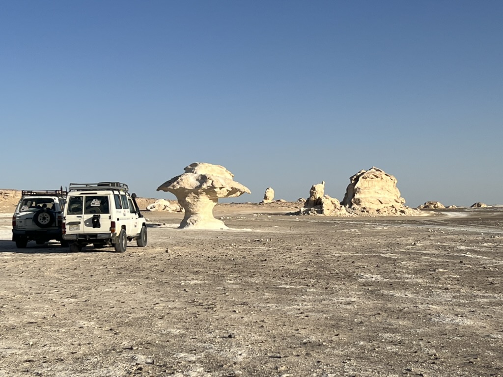 Indrukwekkende witte woestijn Egypte