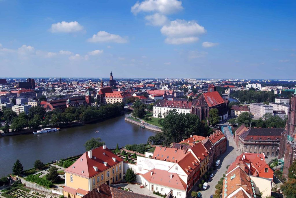 Wroclaw Polen luchtfoto 